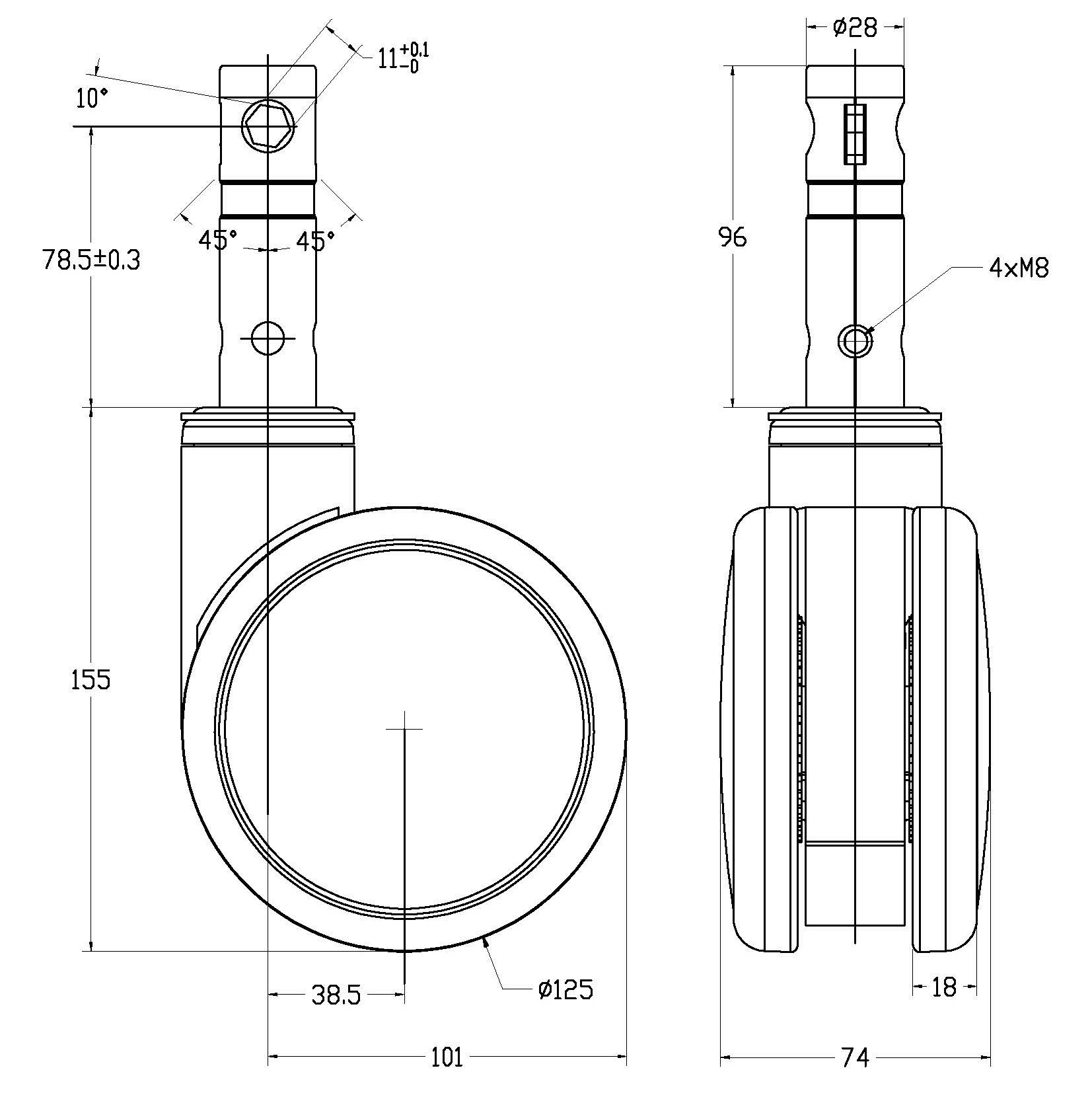 T125C-ZX-062-D28X96-3D45